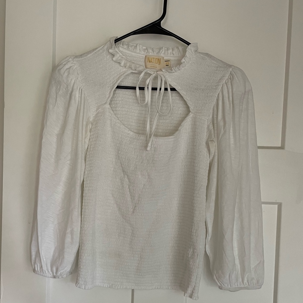 Nation LTD smocked top